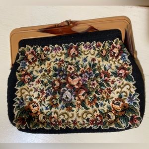 🌺🌸Vintage Tapestry clutch hand bag